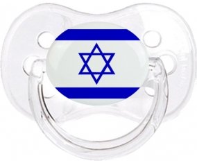 Drapeau Israël Sucette Cerise Transparent classique