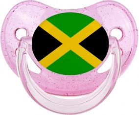 Drapeau Jamaïque Sucete Physiologique Rose à paillette