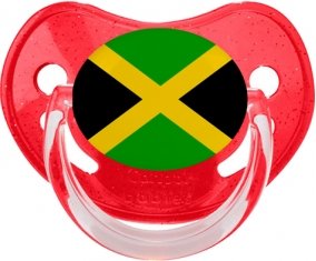 Drapeau Jamaïque Sucete Physiologique Rouge à paillette