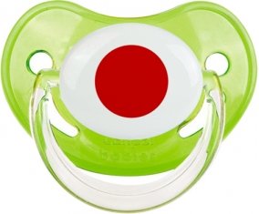 Drapeau Japon Sucette Physiologique Vert classique