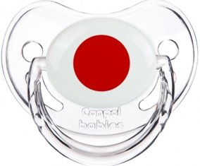 Drapeau Japon Sucette Physiologique Transparent classique