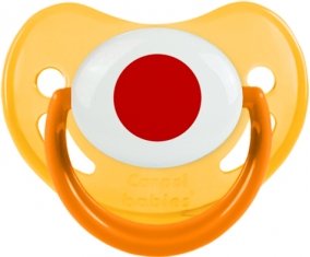 Drapeau Japon Sucette Physiologique Jaune phosphorescente