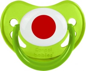 Drapeau Japon Sucette Physiologique Vert phosphorescente