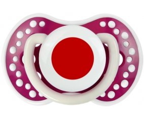 Drapeau Japon Sucette LOVI Dynamic Fuchsia phosphorescente
