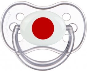 Drapeau Japon Tétine Anatomique Transparente classique