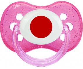 Drapeau Japon Sucette Cerise Rose à paillette