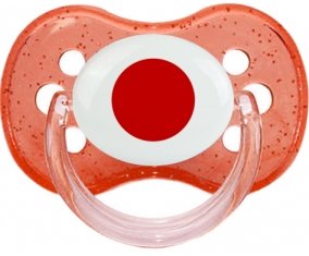 Drapeau Japon Sucette Cerise Rouge à paillette
