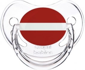 Drapeau Lettonie Sucette Physiologique Transparent classique