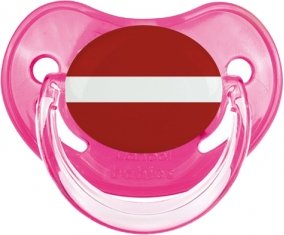 Drapeau Lettonie Sucette Physiologique Rose classique