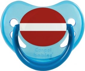 Drapeau Lettonie Sucette Physiologique Bleue phosphorescente