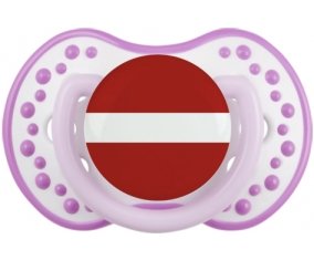 Drapeau Lettonie Sucette LOVI Dynamic Blanc-mauve classique