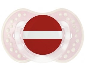 Drapeau Lettonie Sucette LOVI Dynamic Retro-rose-tendre classique