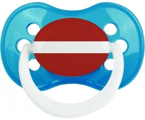 Drapeau Lettonie Sucette Anatomique Cyan classique