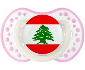 Drapeau Liban Sucete LOVI Dynamic Blanc-rose phosphorescente