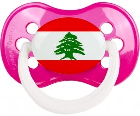 Drapeau Liban Sucete Anatomique Rose foncé classique