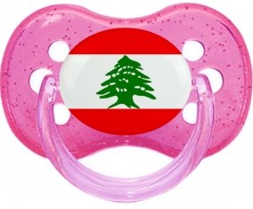Drapeau Liban Sucete Cerise Rose à paillette