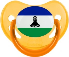 Drapeau Lesotho Sucete Physiologique Jaune phosphorescente