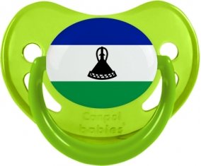 Drapeau Lesotho Sucete Physiologique Vert phosphorescente