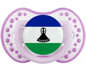 Drapeau Lesotho Tétine LOVI Dynamic Blanc-mauve classique