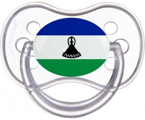 Drapeau Lesotho Sucette Anatomique Transparente classique