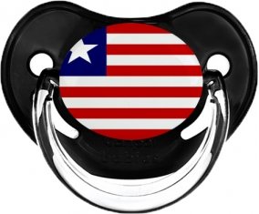 Drapeau Libéria Sucette Physiologique Noir classique