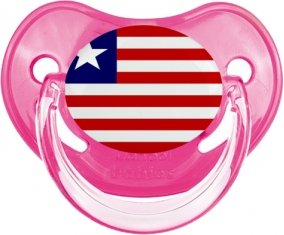 Drapeau Libéria Sucette Physiologique Rose classique