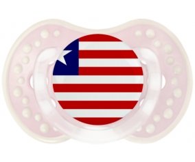 Drapeau Libéria Sucette LOVI Dynamic Retro-rose-tendre classique