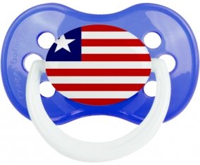 Drapeau Libéria Tétine Anatomique Bleu classique
