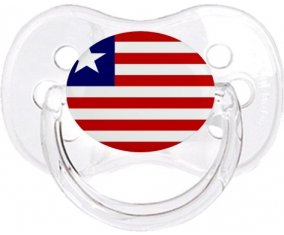 Drapeau Libéria Sucette Cerise Transparent classique