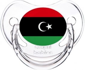 Drapeau Libye Sucette Physiologique Transparent classique