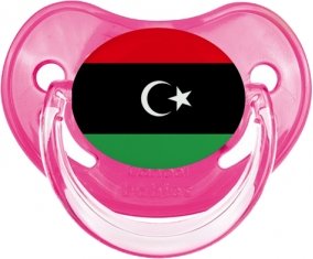 Drapeau Libye Sucette Physiologique Rose classique