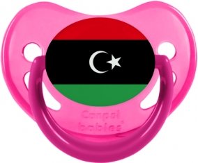 Drapeau Libye Sucette Physiologique Rose phosphorescente