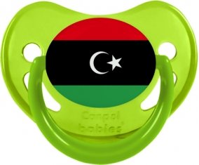 Drapeau Libye Sucette Physiologique Vert phosphorescente