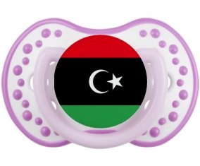Drapeau Libye Sucette LOVI Dynamic Blanc-mauve classique