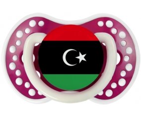 Drapeau Libye Sucette LOVI Dynamic Fuchsia phosphorescente