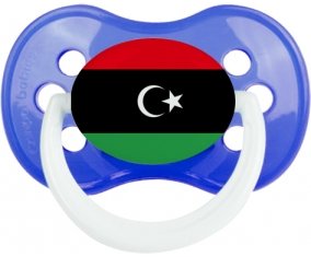 Drapeau Libye Sucette Anatomique Bleu classique