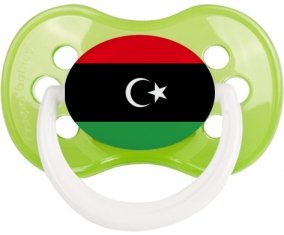 Drapeau Libye Sucette Anatomique Vert classique