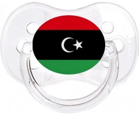 Drapeau Libye Tétine Cerise Transparent classique