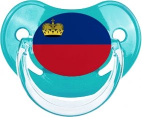 Drapeau Liechtenstein Tétine Physiologique Bleue classique