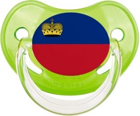 Drapeau Liechtenstein Tétine Physiologique Vert classique
