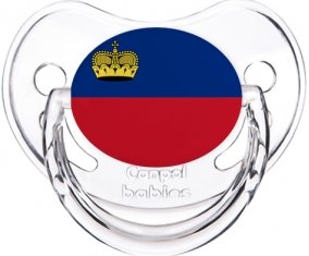 Drapeau Liechtenstein Tétine Physiologique Transparent classique