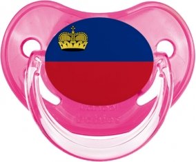 Drapeau Liechtenstein Tétine Physiologique Rose classique