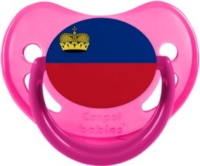Drapeau Liechtenstein Tétine Physiologique Rose phosphorescente