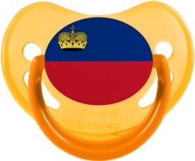 Drapeau Liechtenstein Tétine Physiologique Jaune phosphorescente