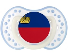 Drapeau Liechtenstein Sucete LOVI Dynamic Blanc-cyan classique