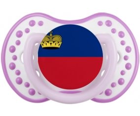 Drapeau Liechtenstein Sucete LOVI Dynamic Blanc-mauve classique