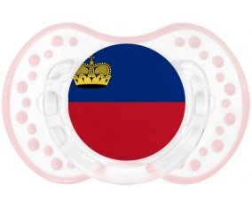 Drapeau Liechtenstein Sucete LOVI Dynamic Retro-blanc-rose-tendre classique