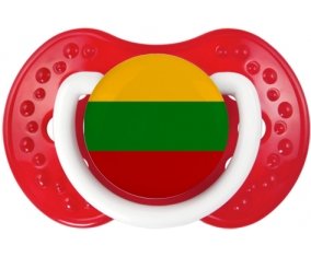 Drapeau Lituanie Tétine LOVI Dynamic Blanc-rouge classique