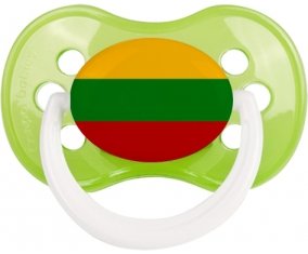 Drapeau Lituanie Sucette Anatomique Vert classique