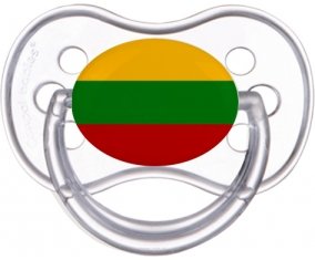 Drapeau Lituanie Sucette Anatomique Transparente classique